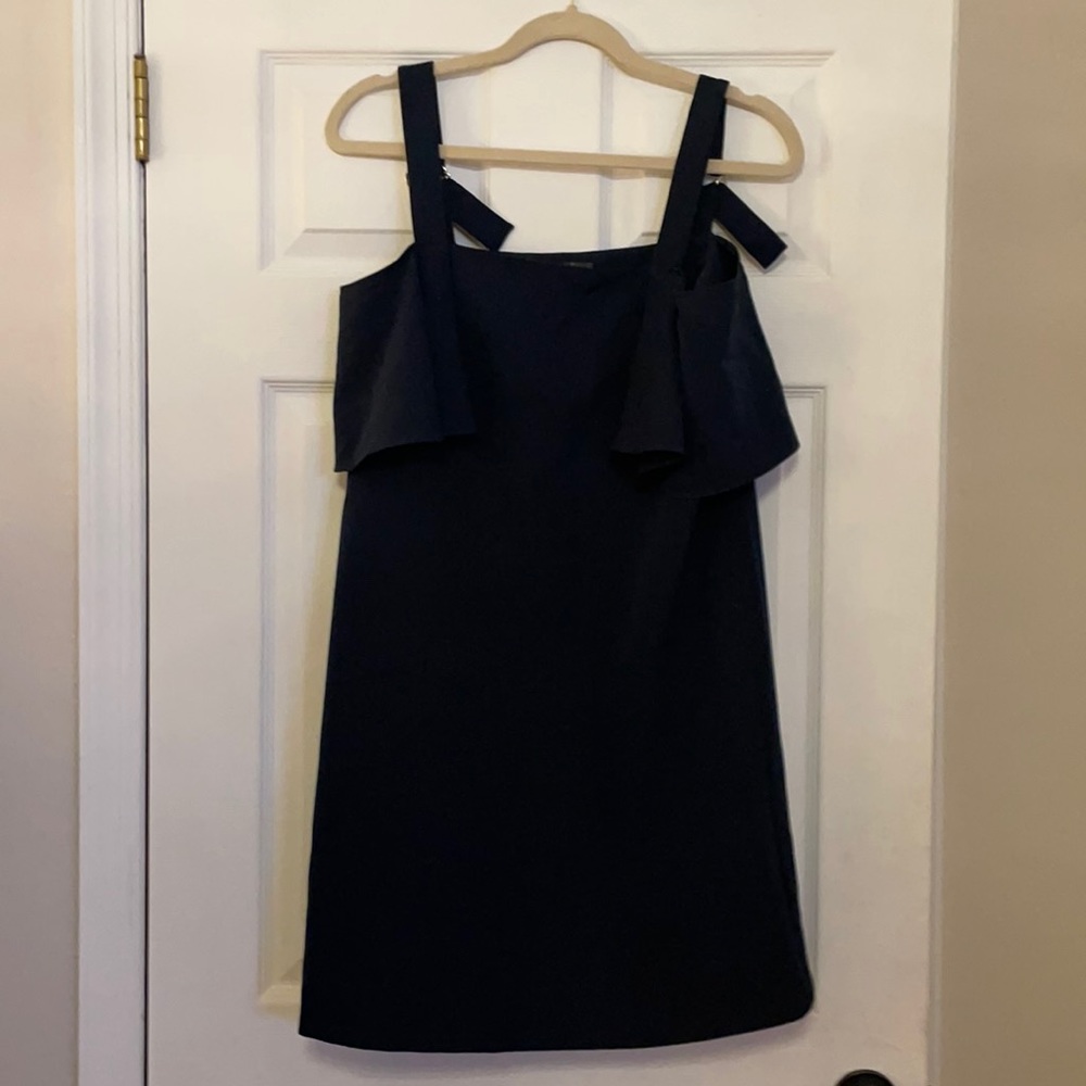 Aqua navy blue strap dress size medium